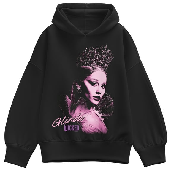 Wicked - Pastel Glinda - Ladies Oversized Fleece Hoodie Sweatshirt