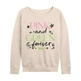 thumbnail image 1 of Wicked - Pink And Green Forever - Womens French Terry Pullover Sweatshirt, 1 of 5