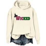 GENERIC Wicked Pink And Green Hoodie, Wicked Pink And Green Sweatshirt, Wicked Pink And Green Shirt Unisex Long Sleeve Tops