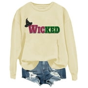 GENERIC Wicked Pink And Green Sweatshirt, Wicked Pink And Green Shirt, Wicked Pink And Green Unisex Long Sleeve Crewneck Tops