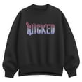 thumbnail image 1 of Wicked -  Pink Blue Logo - Ladies Oversized Fleece Crew Sweatshirt, 1 of 3