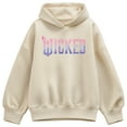 thumbnail image 1 of Wicked -   Pink Blue Logo - Ladies Oversized Fleece Hoodie Sweatshirt, 1 of 3
