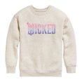 thumbnail image 1 of Wicked - Pink Blue Logo - Toddler Crew Fleece Sweatshirt, 1 of 3