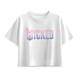 thumbnail image 1 of Wicked - Pink Blue Logo - Youth Girls Boxy T-Shirt, 1 of 4