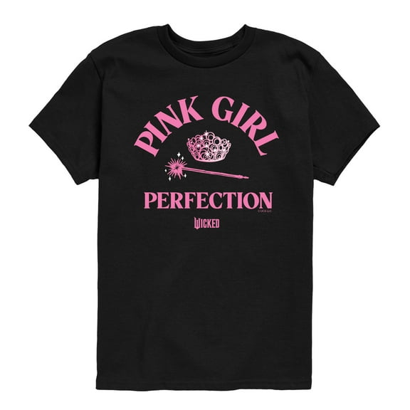 Wicked - Pink Girl Perfection - Youth Short Sleeve Graphic T-Shirt