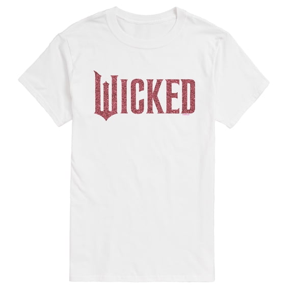 Wicked - Pink Glitter Logo - Men's Short Sleeve Graphic T-Shirt