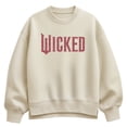 thumbnail image 1 of Wicked - Pink Glitter Logo - Women's Oversized Fleece Crew Sweatshirt, 1 of 3