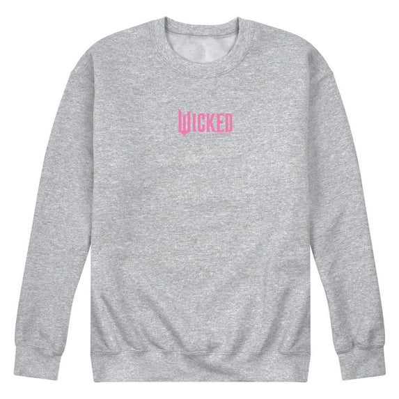 Wicked - Pink Logo - Men's Crew Fleece Sweatshirt
