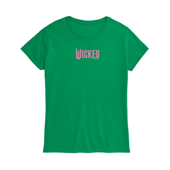 Wicked - Pink Logo - Women's Fitted Graphic T-Shirt