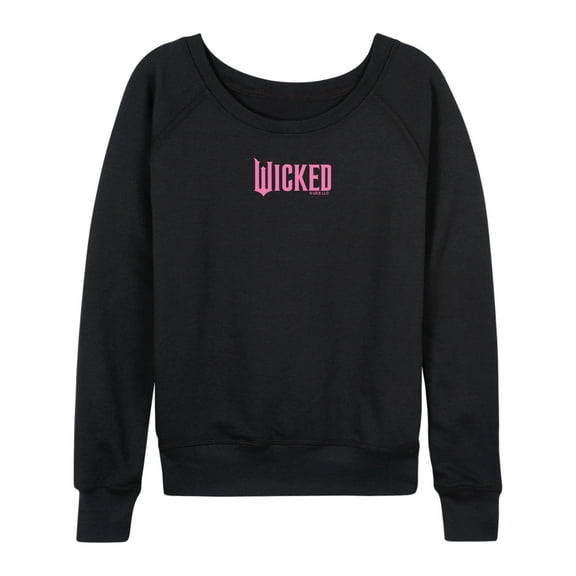 Wicked - Pink Logo - Women's French Terry Pullover Sweatshirt