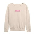 thumbnail image 1 of Wicked - Pink Logo - Women's French Terry Pullover Sweatshirt, 1 of 4