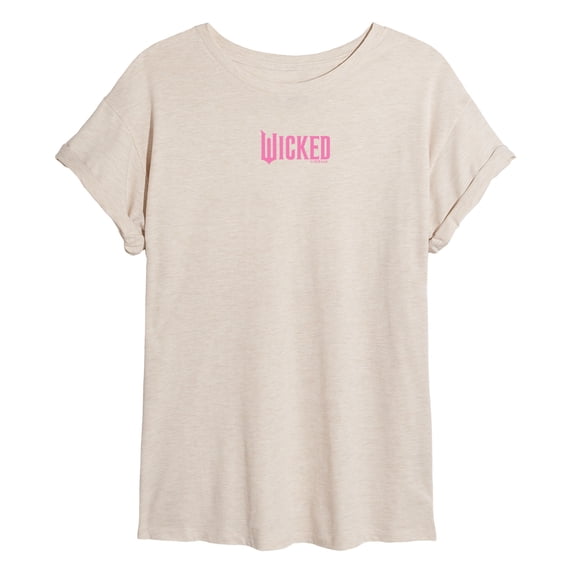Wicked - Pink Logo - Women's Oversized Graphic T-Shirt
