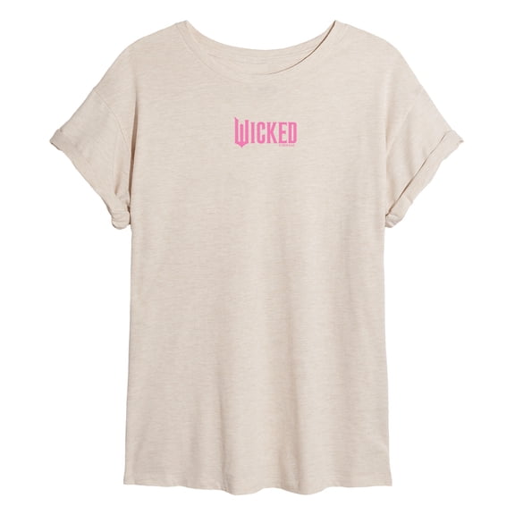 Wicked - Pink Logo - Women's Oversized Graphic T-Shirt