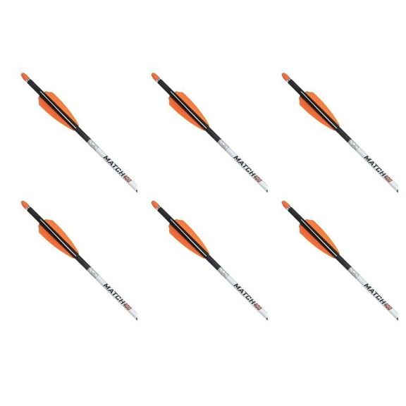 Wicked Ridge Match 400 Alpha-Nock Carbon Arrows, 20", .004" - 6 Pk