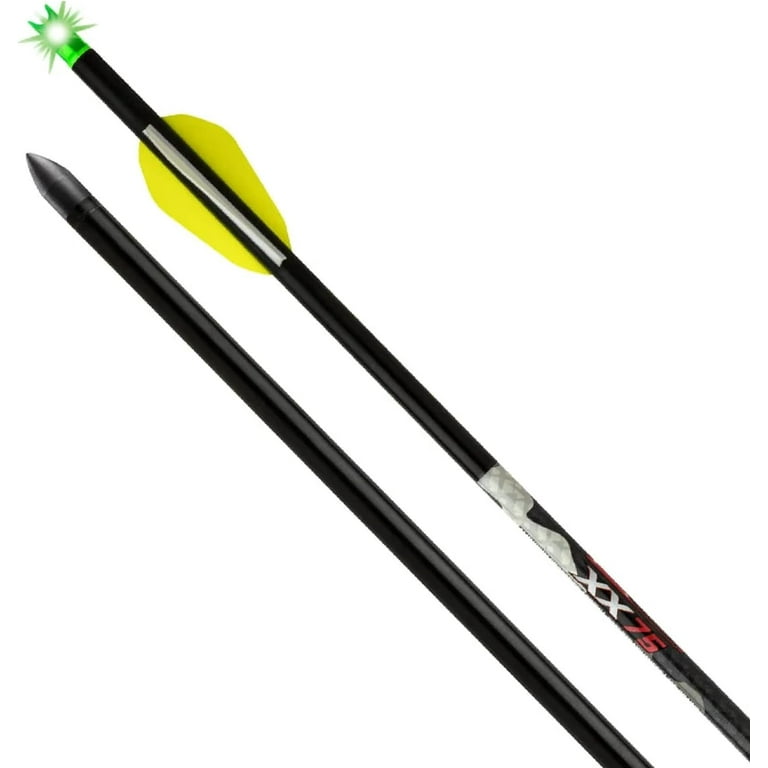 Wicked Ridge XX75 Alpha Nock Crossbow Arrows, 3 Pack, Aluminum