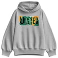 thumbnail image 1 of Wicked -   Rip Logo - Ladies Oversized Fleece Hoodie Sweatshirt, 1 of 3
