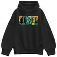thumbnail image 1 of Wicked -   Rip Logo - Ladies Oversized Fleece Hoodie Sweatshirt, 1 of 3