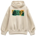 thumbnail image 1 of Wicked -   Rip Logo - Ladies Oversized Fleece Hoodie Sweatshirt, 1 of 3