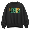 thumbnail image 1 of Wicked -  Ripped Logo - Ladies Oversized Fleece Crew Sweatshirt, 1 of 3