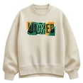 thumbnail image 1 of Wicked -  Ripped Logo - Ladies Oversized Fleece Crew Sweatshirt, 1 of 3