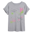 thumbnail image 1 of Wicked - Scatter Lyrics Oversized - Oversized Graphic T-Shirt, 1 of 4