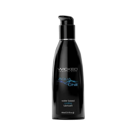 Wicked Sensual Care Aqua Chill Intimate Cooling Sensation Personal Water Based Lubricant 2oz