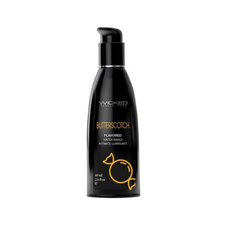Wicked Sensual Care Aqua Flavored Water Based Intimate Personal Lubricant 2 oz - Butterscotch