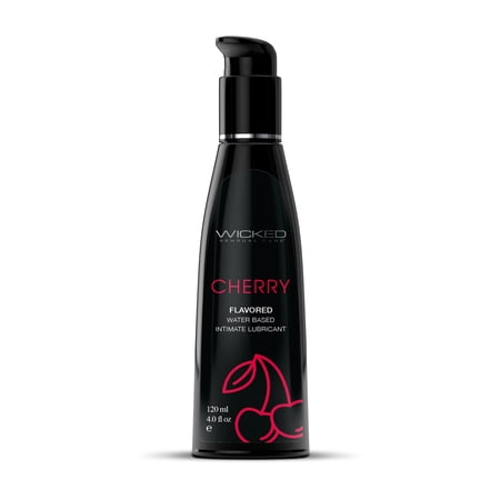Wicked Sensual Care Aqua Water Based Lubricant - 4 oz Cherry