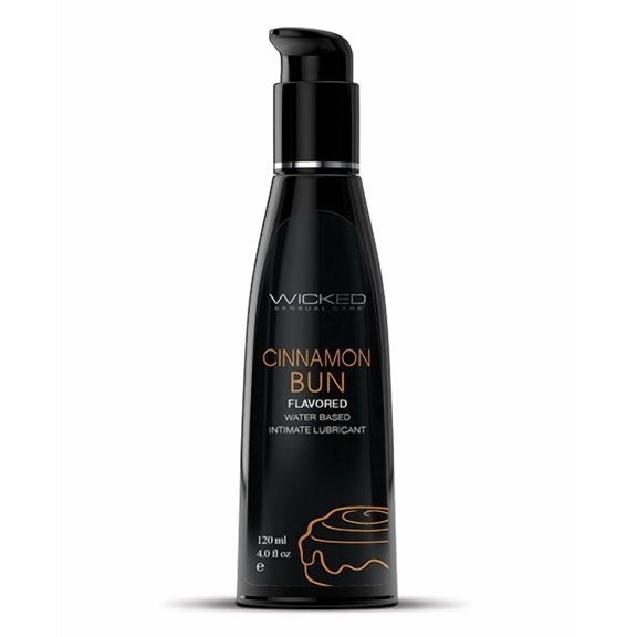 Wicked Sensual Care Aqua Water Based Lubricant - 4 oz Cinnamon Bun