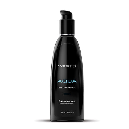 Wicked Sensual Care Aqua Water Based Lubricant - 8.5 oz Fragrance Free