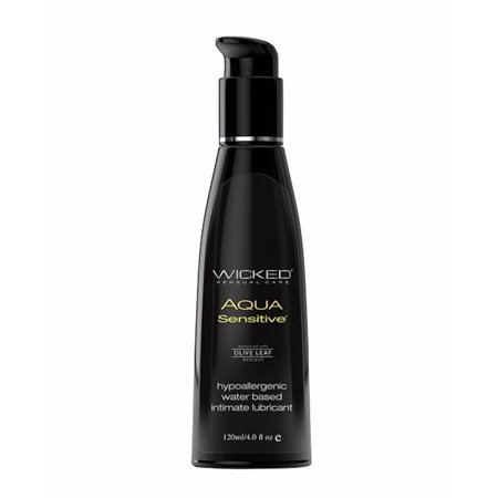 Wicked Sensual Care Hypoallergenic Aqua Sensitive Water Based Lubricant - 4 oz Unscented