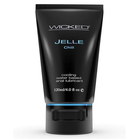 Wicked Sensual Care Jelle Chill Water Based Anal Gel Lubricant - 4 oz