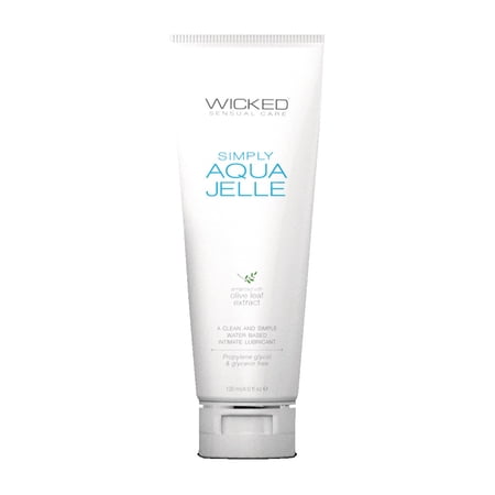 Wicked Sensual Care Simply Aqua Jelle Water Based Lubricant - 4 oz