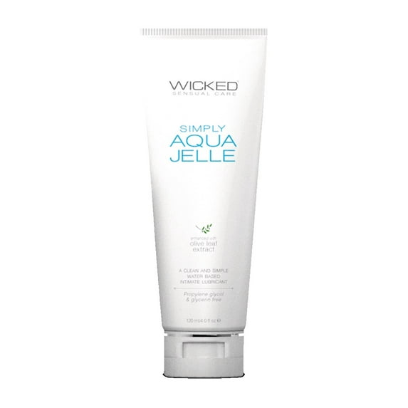 Wicked Sensual Care Simply Aqua Jelle Water Based Lubricant - 4 oz
