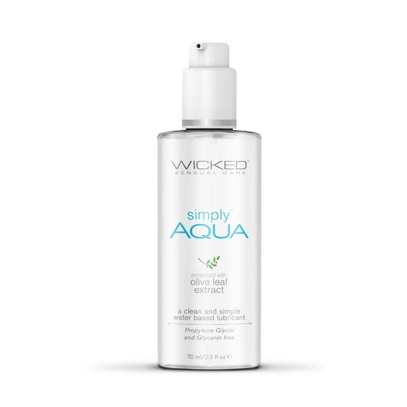 Wicked Sensual Care Simply Aqua Water Based Lubricant - 2.3 oz
