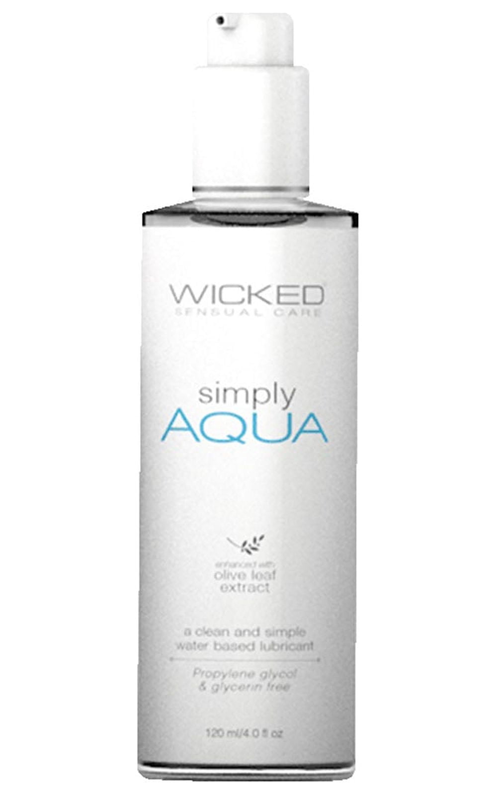 Wicked Sensual Care Simply Aqua Water Based Lubricant - 4 oz