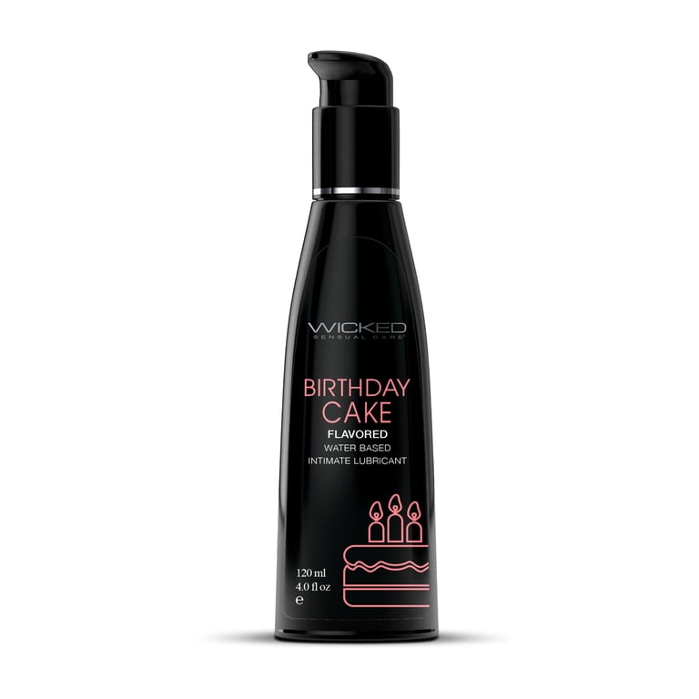 Wicked Sensual Care Water Based Lubricant - 4 oz Birthday Cake - Walmart.com