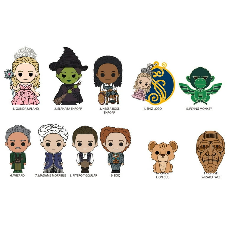 3D Figural Keyring Wicked Series 1 Mystery Pack (1 RANDOM Figure