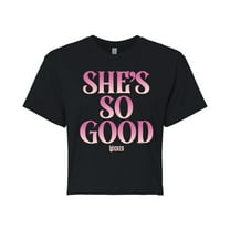 Wicked - She's So Good - Juniors Cropped Graphic T-Shirt