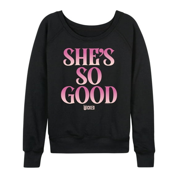 Wicked - She's So Good - Women's French Terry Pullover Sweatshirt