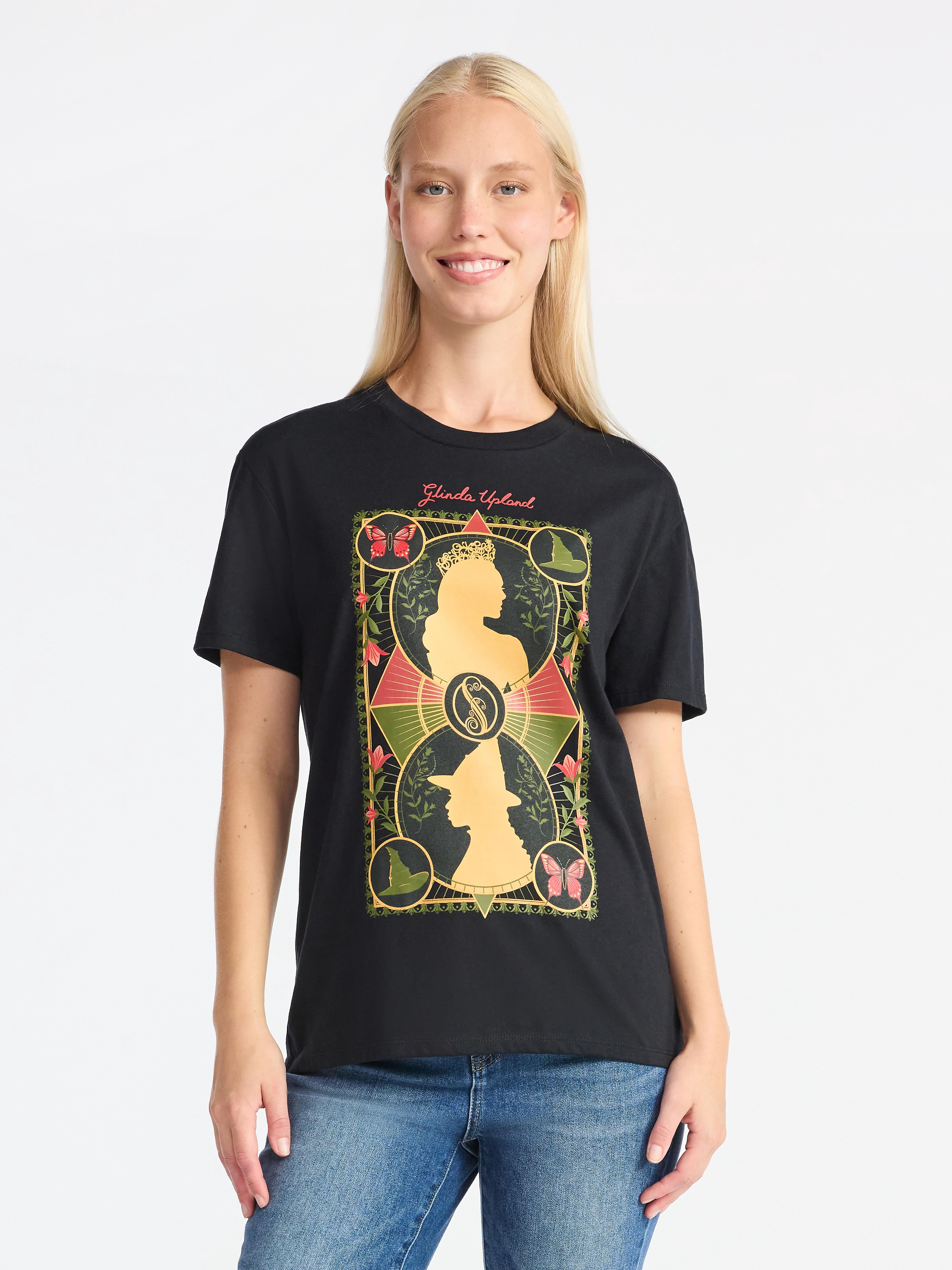 Wicked Women's Graphic Print Tee with Short Sleeves, Sizes XXS-XXL