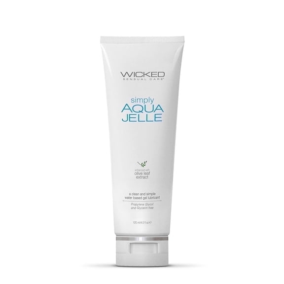 Wicked Simply Aqua Jelle 4oz Sexual Lubricant