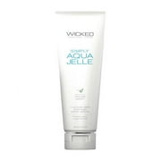Wicked Simply Aqua Jelle, Water and Aloe Based Lubricant, Enhanced with Olive Leaf Extract, 4 Oz