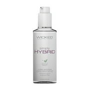 Wicked Simply Hybrid Lubricant, Water and Silicone Based Lube Enhanced with Olive Leaf Extract, 2.3 Oz
