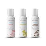 Wicked Simply Tropical Trio Travel Size Flavored Based Lubricant, 1 oz x 3 Pack