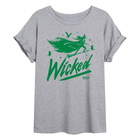 Wicked - Sketch Elphaba - Juniors Oversized Graphic T-Shirt
