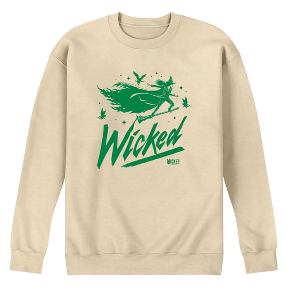 Wicked - Sketch Elphaba - Men's Crew Fleece Sweatshirt