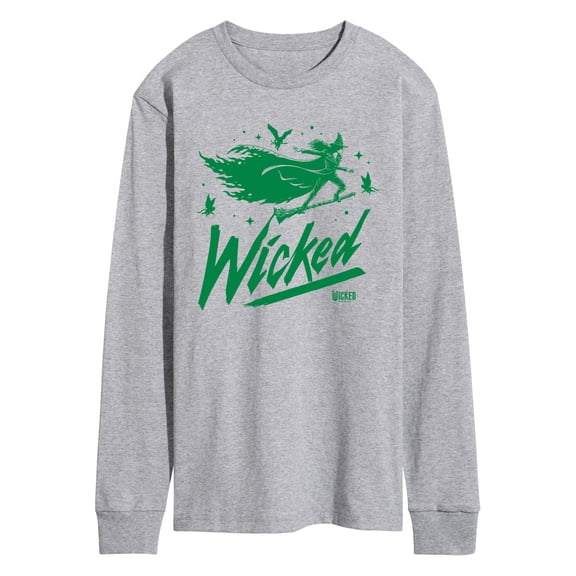 Wicked - Sketch Elphaba - Men's Long Sleeve Graphic T-Shirt