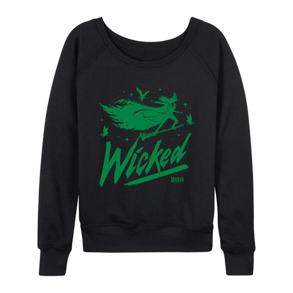 Wicked - Sketch Elphaba - Women's French Terry Long Sleeve Pullover