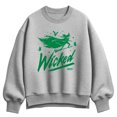 thumbnail image 1 of Wicked - Sketch Elphaba - Women's Oversized Fleece Crew Sweatshirt, 1 of 3